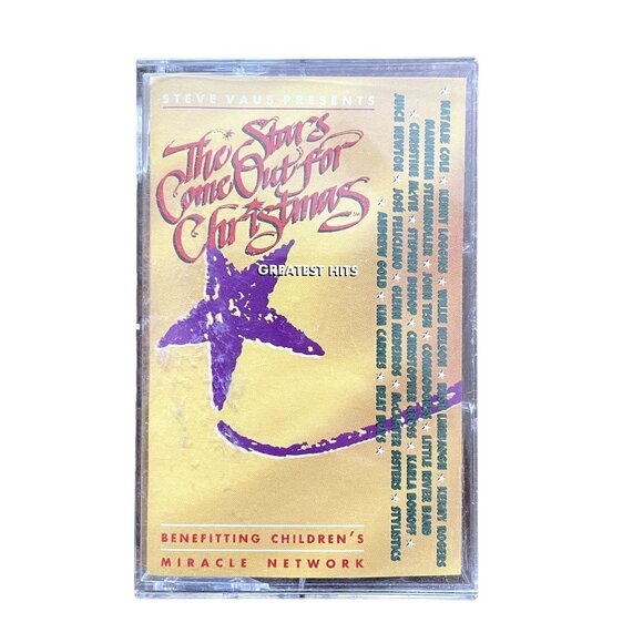 The Stars Come Out for Christmas Greatest Hits Holiday Audio Music Cassette 1994 - Picture 1 of 3